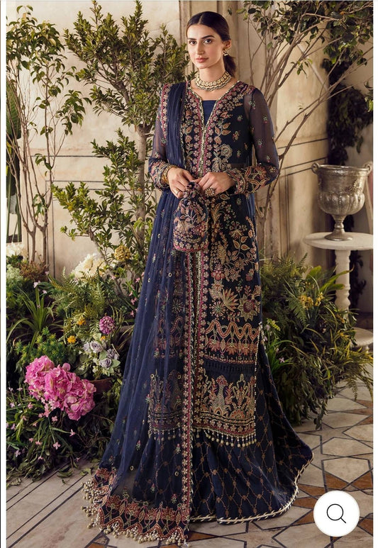 Perfect blue outfit for a perfect evening . Pakistani designer wear.  Afrozeh original.