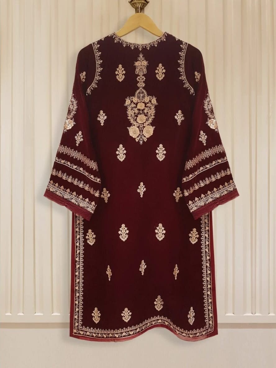 Original Agha noor 3 pc in velvet.