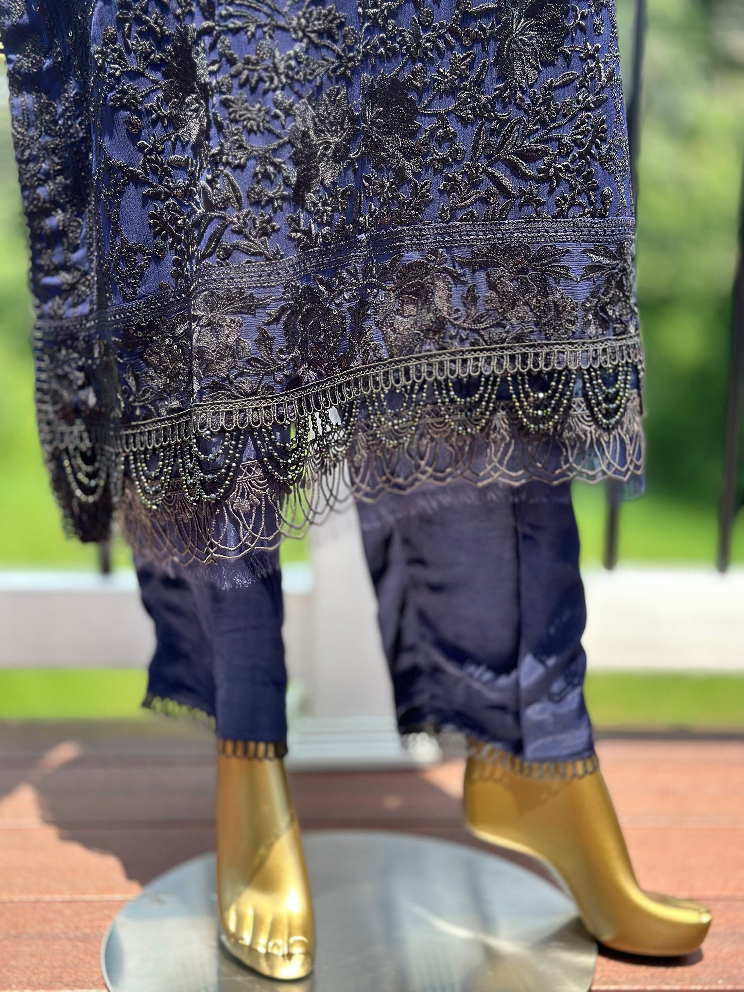 Our best seller chikankari on pure chiffon.