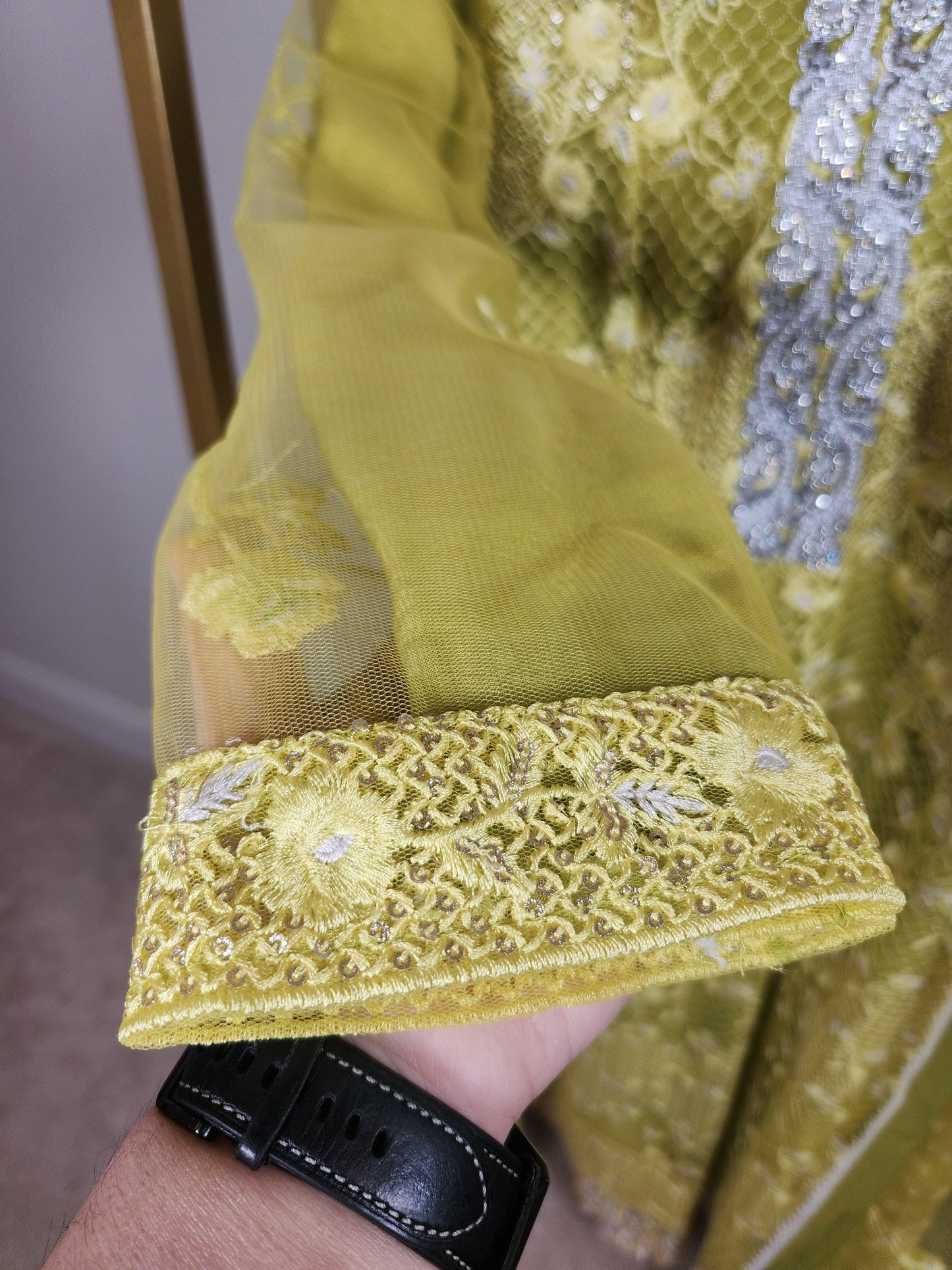 Organza chikankari 3 pc.