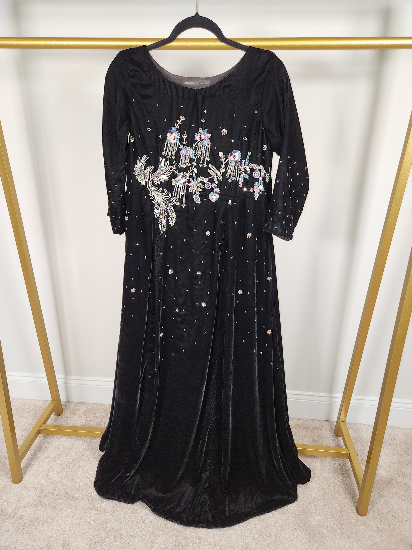 Ready to wear formal Velvet one pc . Pakistani designer wear.